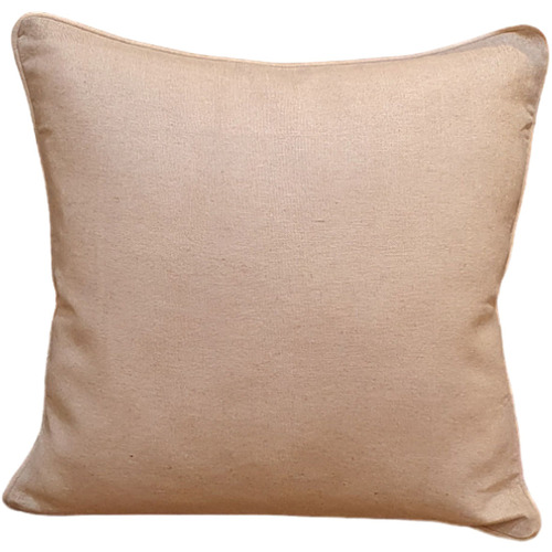 Beige Jute Cushion Cover